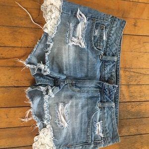 American eagle jean shorts